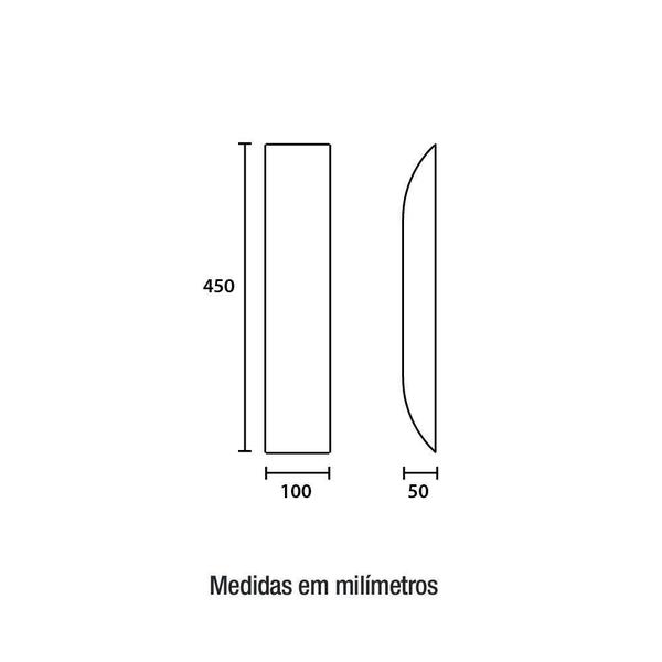 Imagem de Arandela Externa 45Cm Em Aço Branca Lahr 4X G9 60W Ip54