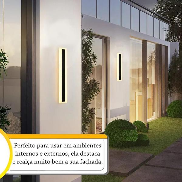 Imagem de Arandela Externa Linear Borda Luminosa Fachada Led Bet02