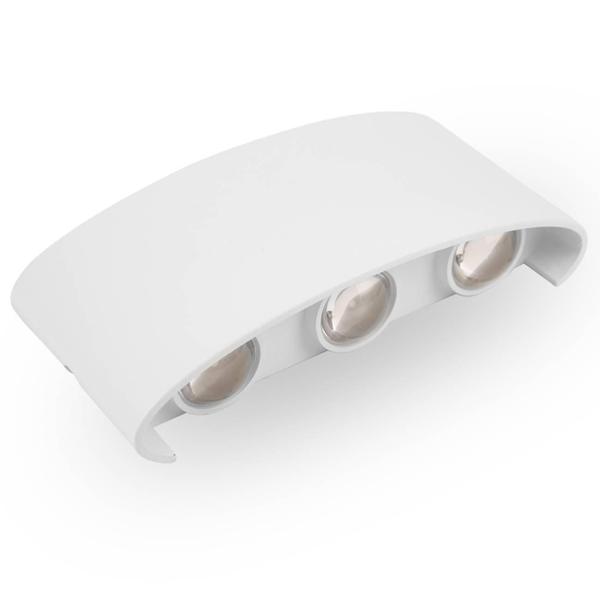 Arandela Frisada Parede Externa Interna Led 6W Branco Quente - Lcg Eletro Imagem de Arandela Frisada Parede Externa Interna Led 6W Branco Quente