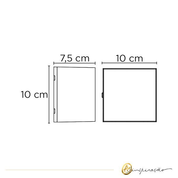 Imagem de Arandela Kubo Branco LED 3000K 5W IP65 Bivolt  HM84776