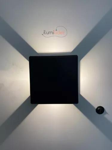 Imagem de Arandela Led 6w 4 Focos Luz Morna Ip65 Interna/externa Biv Cor Preto Bivolt