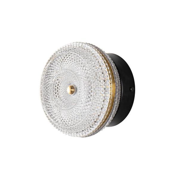 Imagem de Arandela led barok preto com dourado 16w 3000k