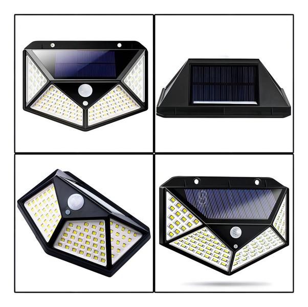 Imagem de Arandela Led Com Carregador Solar Detecta Movimento Lky-0100 Cor Preto