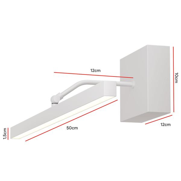 Arandela Led Linear 50cm Espelho Quadro ArticuladaMF507 - Mega Forte Iluminação Imagem de Arandela Led Linear 50cm Espelho Quadro ArticuladaMF507