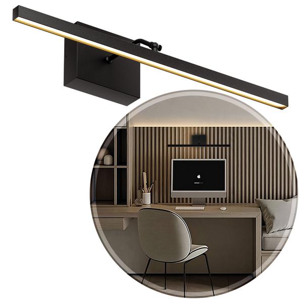 Arandela Led Linear 50cm Espelho Quadro ArticuladaMF507 - Mega Forte Iluminação Imagem de Arandela Led Linear 50cm Espelho Quadro ArticuladaMF507