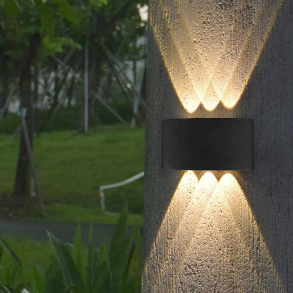 Imagem de Arandela Led Meia Lua Parede 6W Branco Quente 6 Fachos