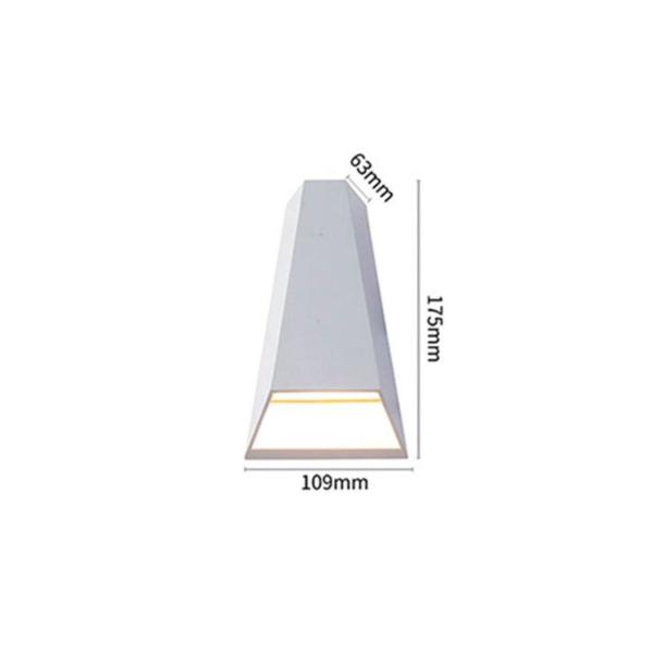 Imagem de Arandela LED Mid 10W Branco 2 Fachos 3000K Quente IP65 Nordecor