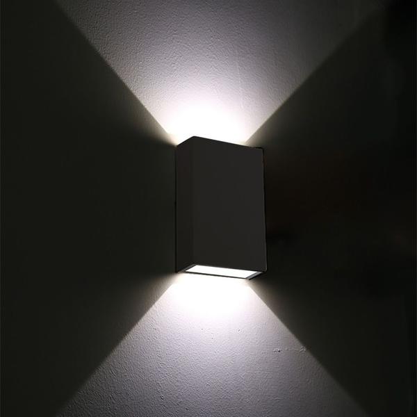 Arandela Led Parede Mince Bivolt 4W 6.500K Luz Fria - Preta - germany Imagem de Arandela Led Parede Mince Bivolt 4W 6.500K Luz Fria - Preta