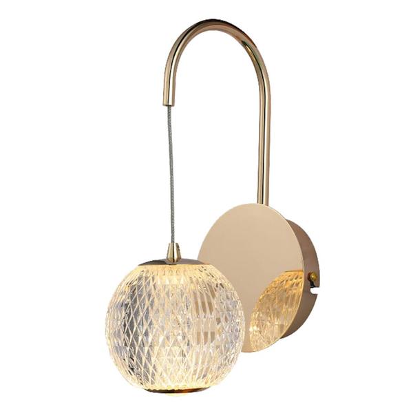 Imagem de Arandela Luce Dourado 26.5cm 4,2w 3000k Led - Hm021g - Bella