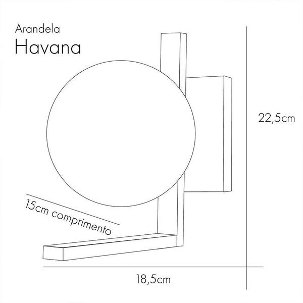 Imagem de Arandela Luminária Cúpula Globo Design Moderno Industrial