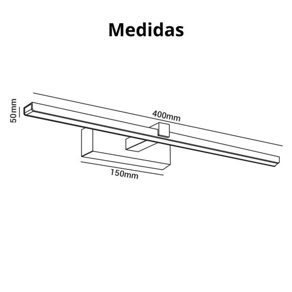 Imagem de Arandela Luminária de Espelho Aquila 8W LED OPUS