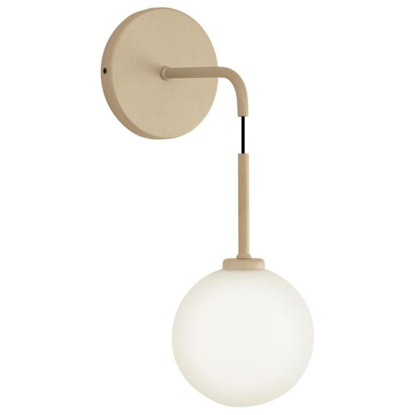 Arandela Luminária De Parede Globo Vidro Pendente Champagne - Single Light Imagem de Arandela Luminária De Parede Globo Vidro Pendente Champagne