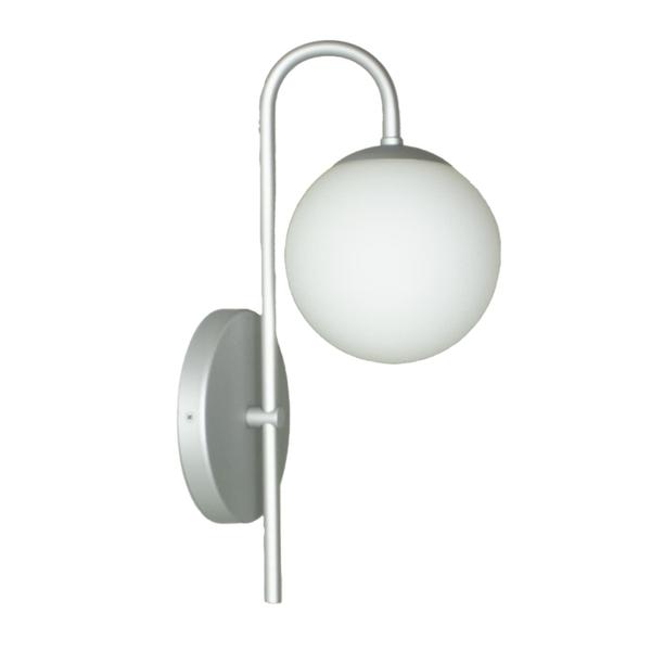 Arandela Luminária Ignis Globo 10 cm Moderno Prata 001 - BF Decor Imagem de Arandela Luminária Ignis Globo 10 cm Moderno Prata 001