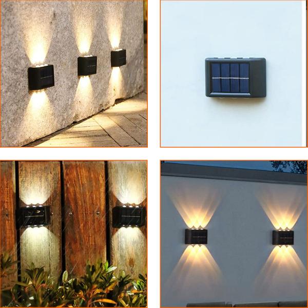 Arandela Luminária Lâmpada Led Parede Sensor Solar Gold Sand Imagem de Arandela Luminária Lâmpada Led Parede Sensor Solar Gold Sand