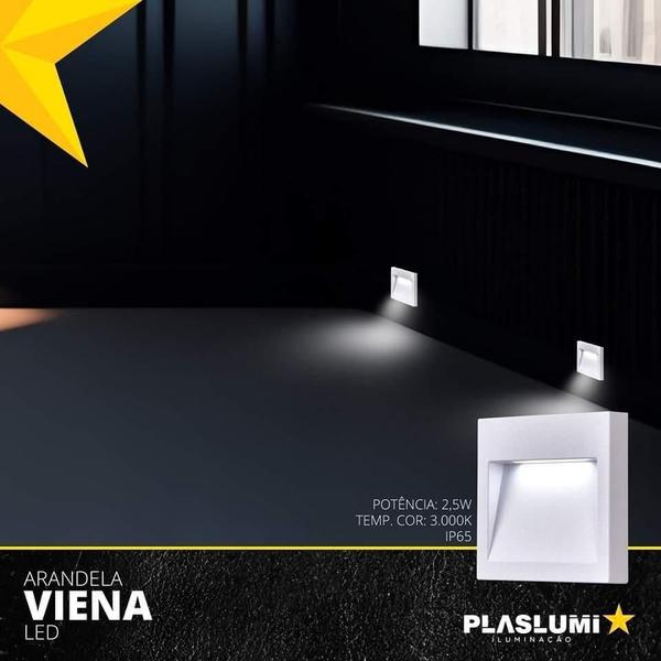 Imagem de Arandela Luminária Led Viena Parede Externo Interno Branca