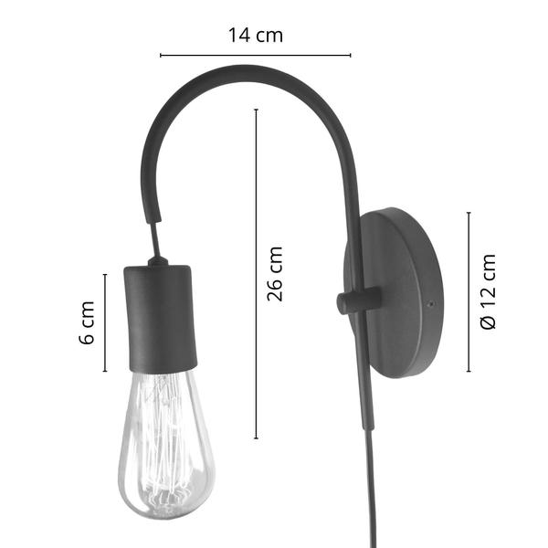 Imagem de Arandela Luminária Parede Abajur Interruptor Moderno Dourado