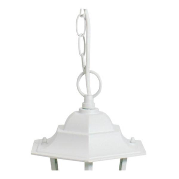 Imagem de Arandela Lustre Pendente Colonial Tlf 28 Externa Interno Bivolt Branco E27 Taschibra