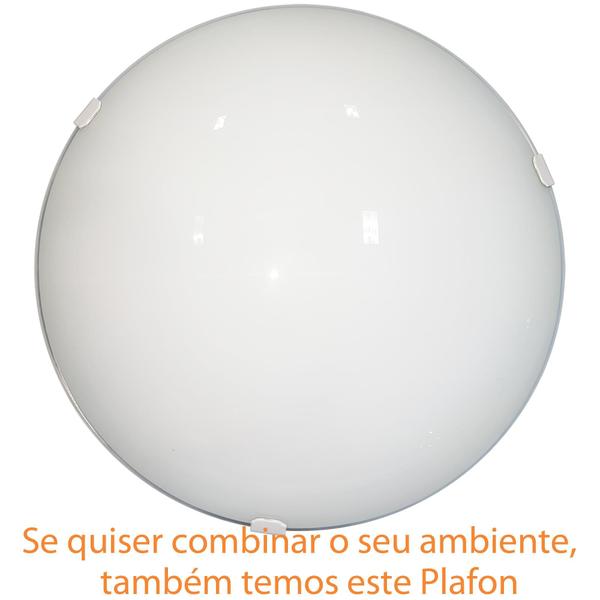 Imagem de Arandela Moderna Solaris Calha Vidro Curvo Tema Leitoso