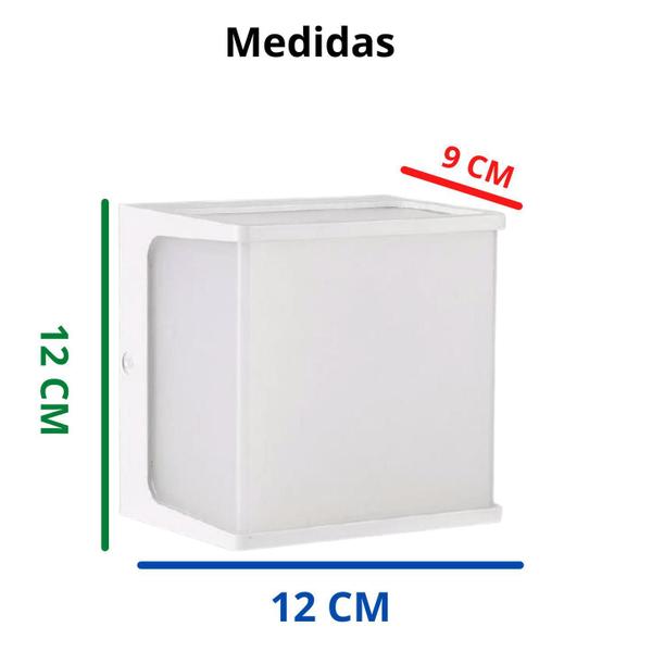 Arandela New Home Quadrada 8W 3000K Ip65 A Prova Água Branco - Opus Led Imagem de Arandela New Home Quadrada 8W 3000K Ip65 A Prova Água Branco