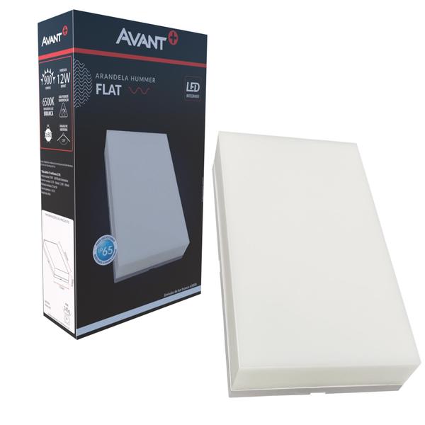 Imagem de Arandela Parede Externa Flat 12W Branco Frio 6500K IP65