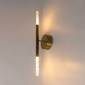 Arandela Petra Dourada LED 6W Cristal Bella Iluminação OC004M St1965 Imagem de Arandela Petra Dourada LED 6W Cristal Bella Iluminação OC004M St1965