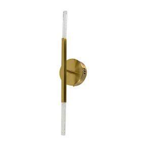 Arandela Petra Dourada LED 6W Cristal Bella Iluminação OC004M St1965 Imagem de Arandela Petra Dourada LED 6W Cristal Bella Iluminação OC004M St1965
