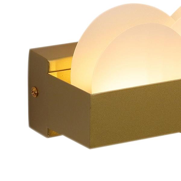 Arandela Poema Dourado E Branco 30cm 10w 3000k Eg005 Bella - BELLA ILUMINAÇÃO Imagem de Arandela Poema Dourado E Branco 30cm 10w 3000k Eg005 Bella