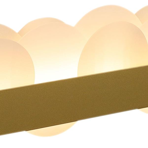 Arandela Poema Dourado E Branco 30cm 10w 3000k Eg005 Bella - BELLA ILUMINAÇÃO Imagem de Arandela Poema Dourado E Branco 30cm 10w 3000k Eg005 Bella