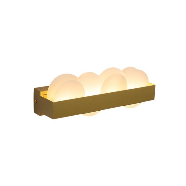 Arandela Poema Dourado E Branco 30cm 10w 3000k Eg005 Bella - BELLA ILUMINAÇÃO Imagem de Arandela Poema Dourado E Branco 30cm 10w 3000k Eg005 Bella