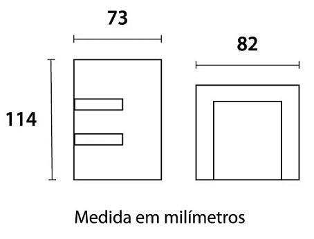 Imagem de Arandela Quadro Aleta 2 Fachos Lente Vidro Preto Blumenau