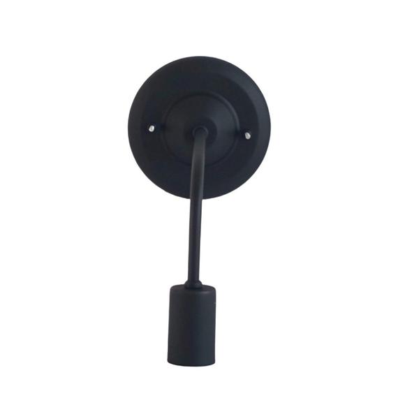 Arandela Retrô 1 Lâmpada Emalustres Preto Imagem de Arandela Retrô 1 Lâmpada Emalustres Preto