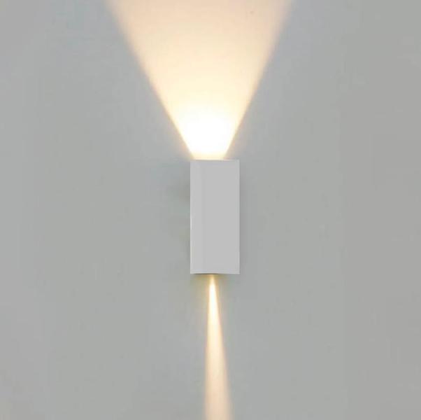 Arandela slim dois focus ajustável branco quente 3000k 5w - Gaya Imagem de Arandela slim dois focus ajustável branco quente 3000k 5w