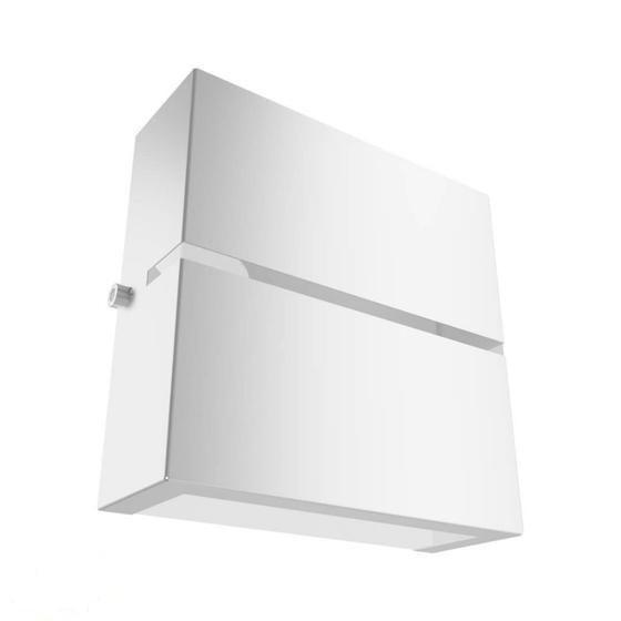 Imagem de Arandela Slim Frisada 2 Fachos Int/Ext Branco Hl116Br