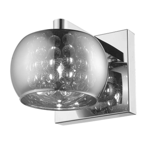 Arandela Soho Vidro Cromado 16cm - Bella Iluminação - HO7616CR Imagem de Arandela Soho Vidro Cromado 16cm - Bella Iluminação - HO7616CR