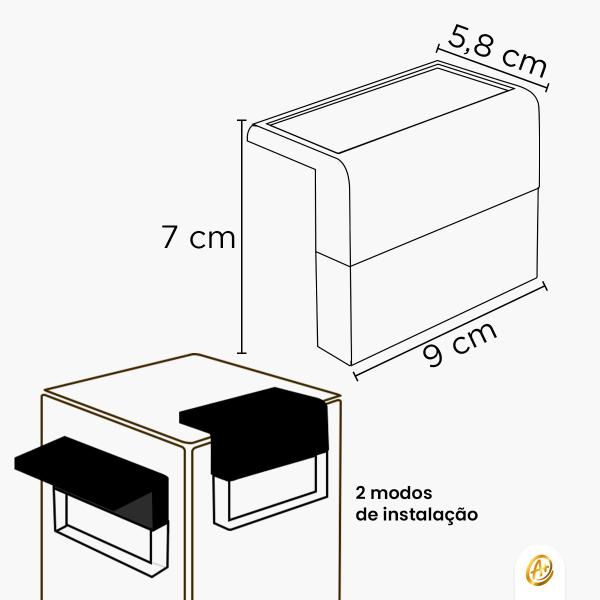 Imagem de Arandela Solar LED Branco Quente E RGB/COLORIDO IP65