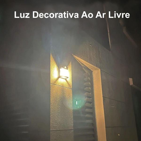 Imagem de Arandela Solar para Parede Externa, LED com Filamento Colonial, Estilo Vintage, Ideal para Jardins, Varandas e Áreas Externas, Energia Solar