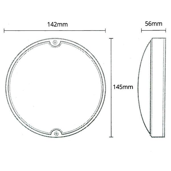 Imagem de Arandela Tartaruga Sobrepor LED 15W Prova D'água IP65 3000k