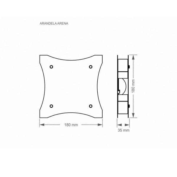 Imagem de Arandela taschibra arena led 10w 2700k