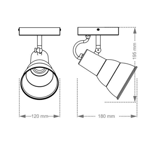 Arandela Taschibra Hol Articulada Industrial E27 Bivolt Imagem de Arandela Taschibra Hol Articulada Industrial E27 Bivolt