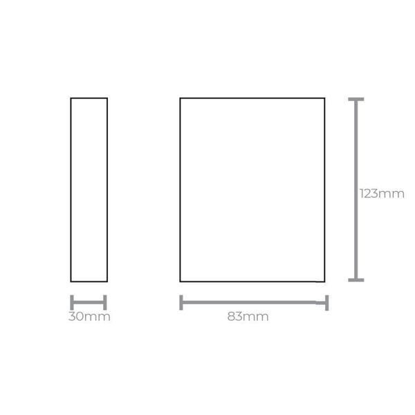 Imagem de Arandela Taschibra Led Quadre 4W Branca Bivolt