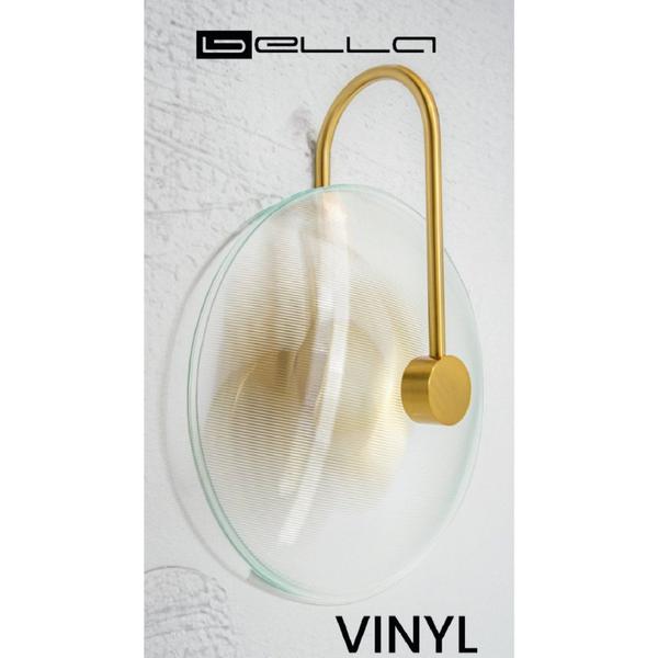 Imagem de Arandela Vinyl (l)25cm (c)30cm (a)12cm 1xled Integrado 5w 3000k 400lm Ip20 Dourado