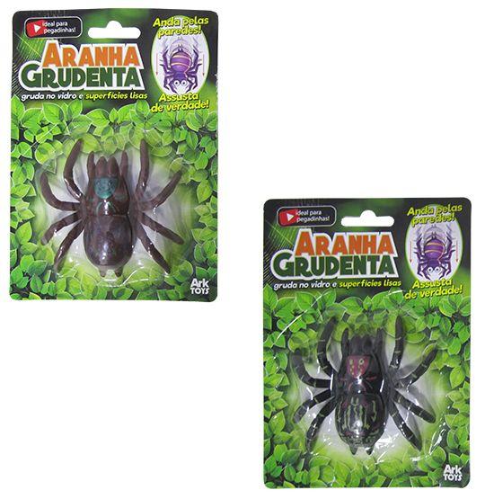 Imagem de Aranha grudenta de pvc colors na cartela