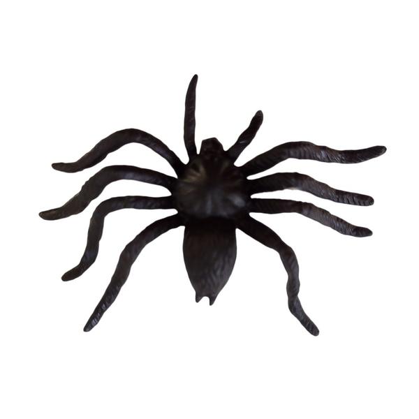 Imagem de Aranha Halloween Preta Mini de Borracha 12 Unidades