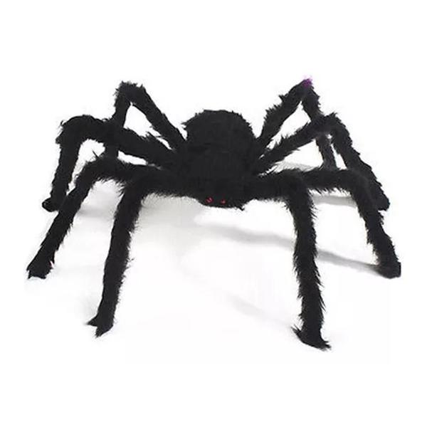 Aranha Peluda Pequena Preta Decorativa Halloween Ydh - Kitok Imagem de Aranha Peluda Pequena Preta Decorativa Halloween Ydh