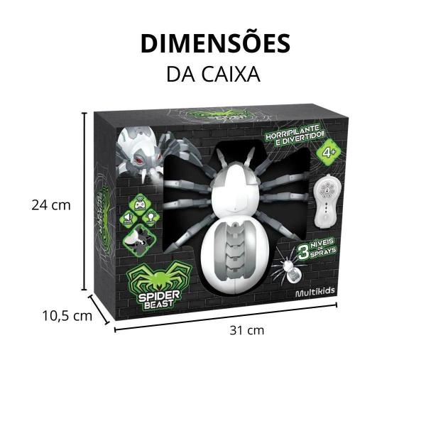 Imagem de Aranha Spider Beast Controle Remoto Com Spray Multikids