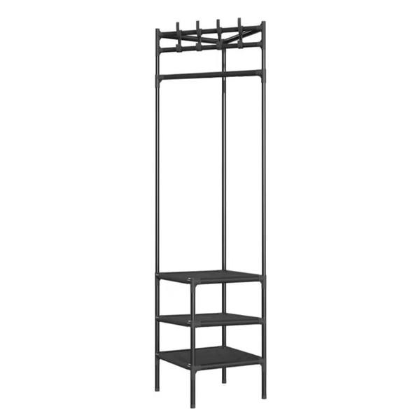 Arara Cabideira de Canto Prateleira 3 Andares Rack Sapateira Gancho Casaco Multiuso Calçado Chinelo Roupa Blusa Organização Versatil Resistente - AB MIDIA Imagem de Arara Cabideira de Canto Prateleira 3 Andares Rack Sapateira Gancho Casaco Multiuso Calçado Chinelo Roupa Blusa Organização Versatil Resistente