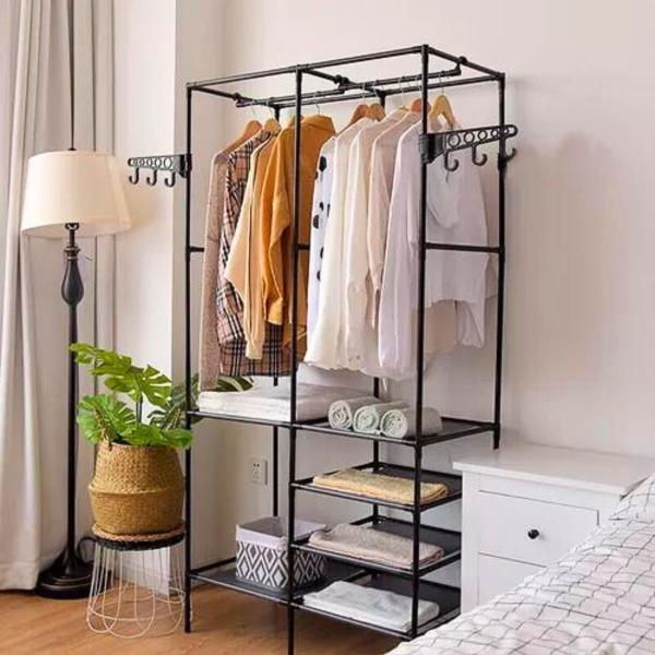 Imagem de Arara Closet Organizador Guarda Roupas Bolsas Sapateira 12kg