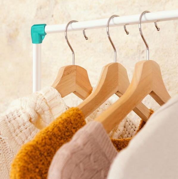 Imagem de Arara Closet Roupas Organizador Quarto Cabideiro e Sapateira Branca