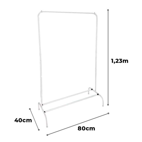 Arara De Roupa Cabideiro Aço Industrial C/Suporte Para Sapato - Ferragens Me Imagem de Arara De Roupa Cabideiro Aço Industrial C/Suporte Para Sapato