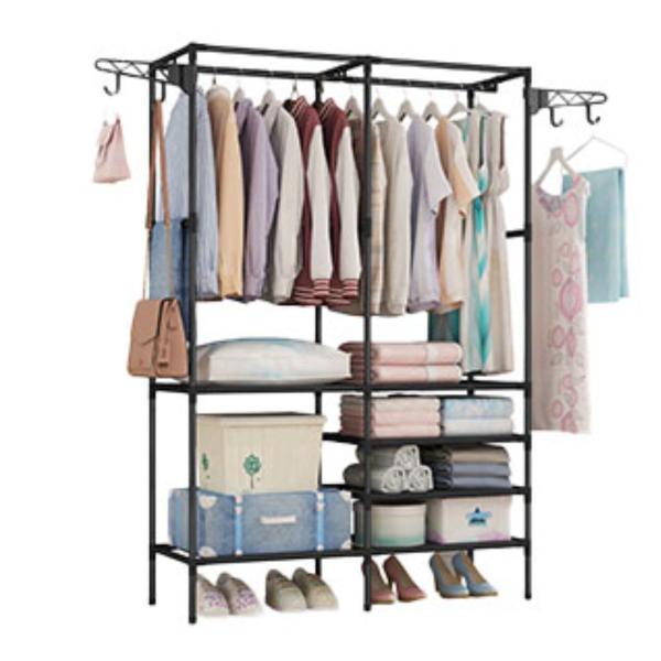 Imagem de Arara Dupla Estante Cabideiro Closet Organizador até 12Kg